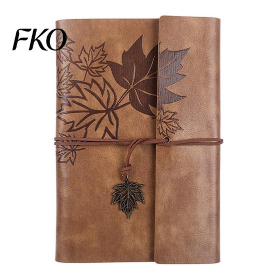 Daily Writing Notebook Vintage Faux Leather Journal, Refillable for Travel Office Writing, A5 Size Lined Blank Dairy Planner, Gift Men & Women