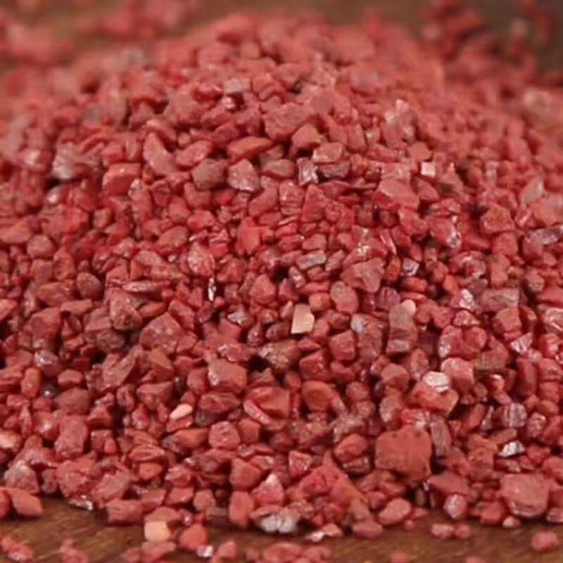 

Natural Cinnabar Granules: Large Crushed Stone for Pendants and Charms