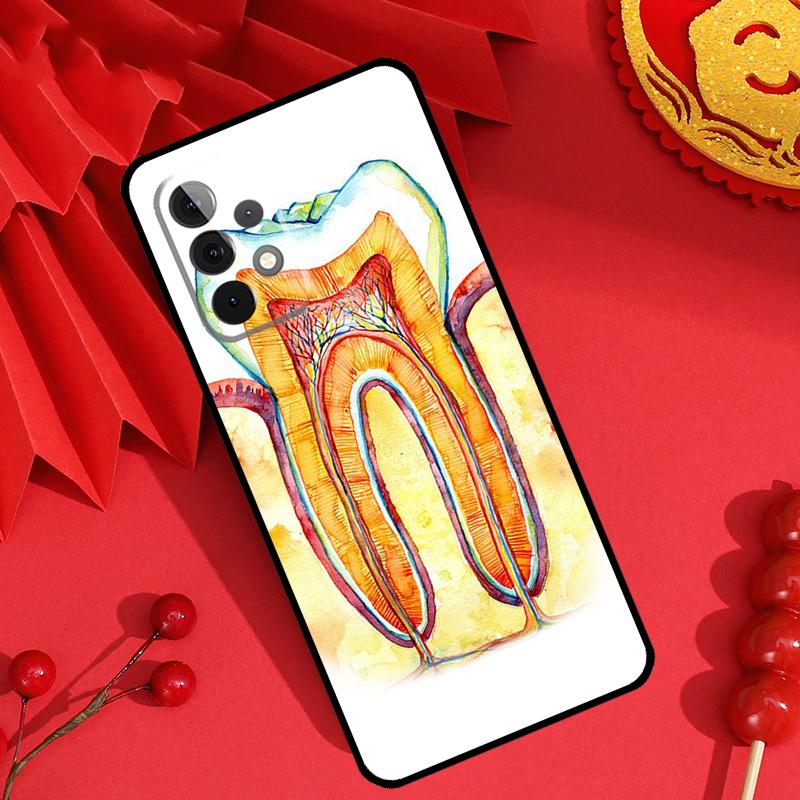 Dentist Tooth Pattern Case For Samsung Galaxy M21 M31 M35 M12 M13 M14 M15 M06 M16 M36 M56 M53 M32 M52 M55 M34 M54