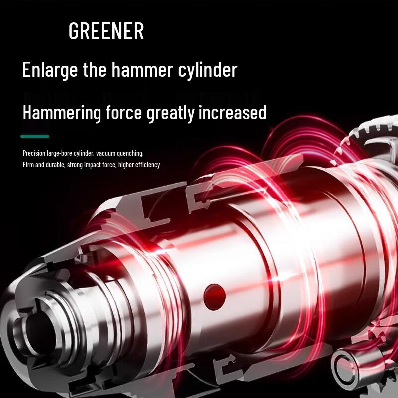 Green Forest 710W Lightweight Dual-Purpose Electric Hammer Drill CN Plug (adapter Included)