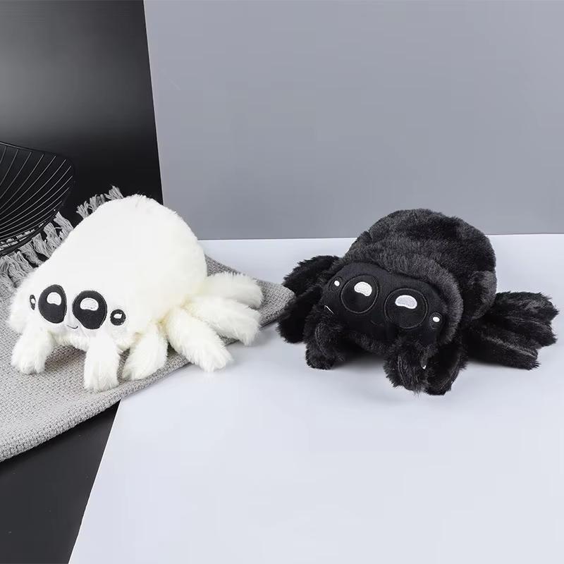 Schwarzer Kleiner Lucas Kuscheltier Weiches Material Spinnen Spielzeug Plüschtier Simulierte Kissenpuppe für Anime Spiel Set Zimmerdeko Kindergeschenk Option