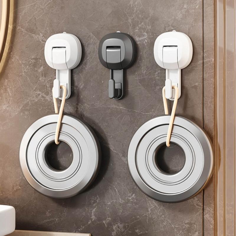 Waterproof Strong Adhesion Hooks Practical Suction Cup Hooks for Kitchen and Bathroom Easy To Install and Remove Hangers