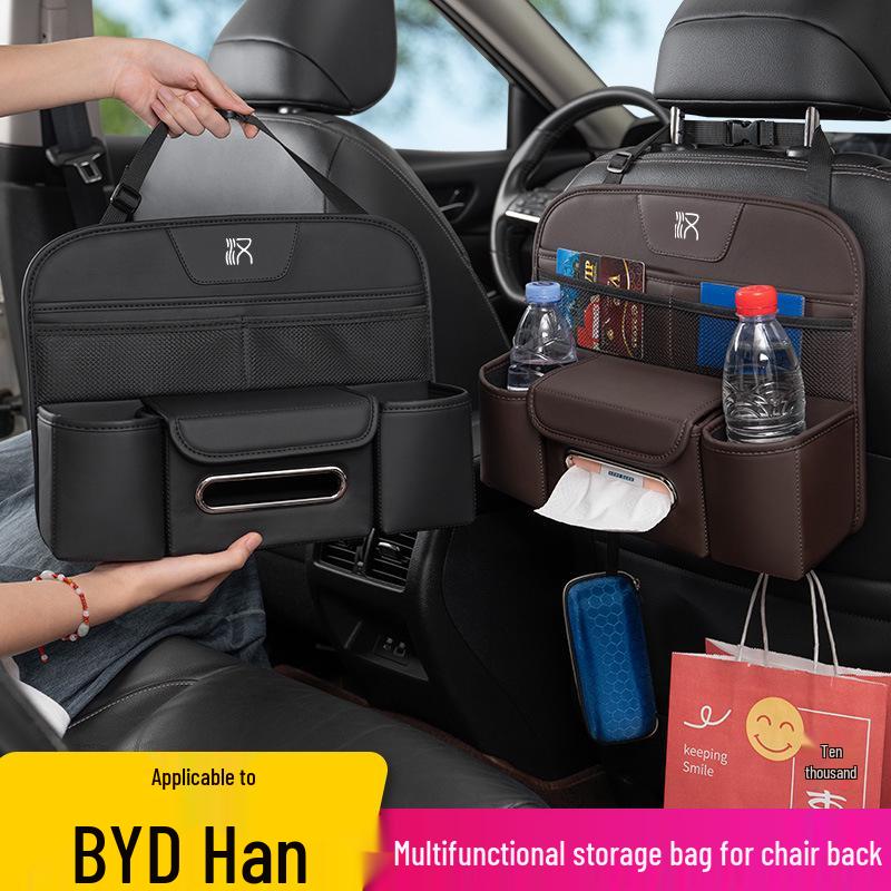 Multifunctionele Opbergtas voor Achterkant Autostoel met Bekerhouder voor BYD Han EV