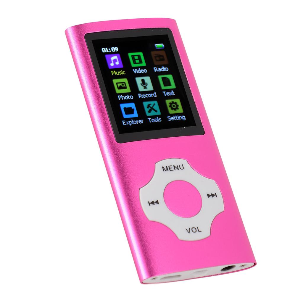 MP3 Player HiFi Lossless Rechargeable 1.8in TFT Screen Portable Music Player with Electronic Book Radio Recorder