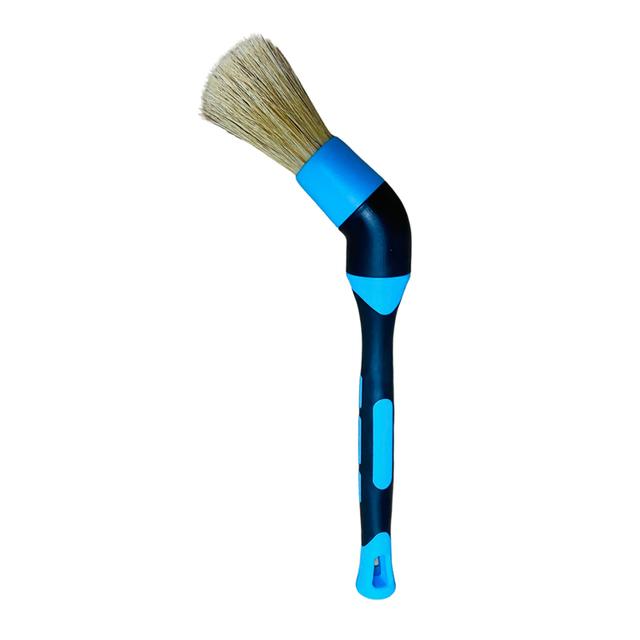 Car Wash Brush Tire Lubricating Paste Round Head Brushs Car Wheel Air Outlet Vent Car Detail Elbows Brush Auto Car Cleaning Tool