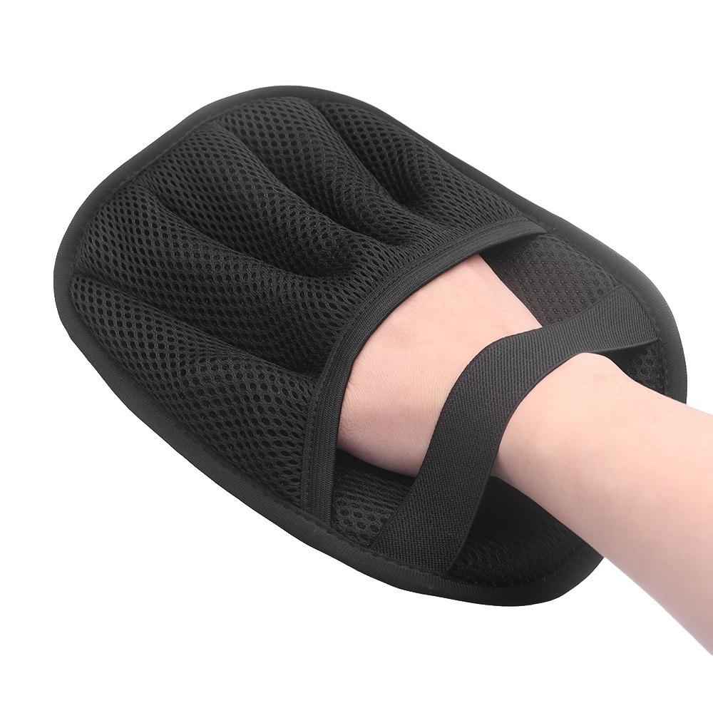 2Pcs Non-slip Pet Hair Eliminator Mitts Two-way Hair Removal Pet Grooming Gloves Cat