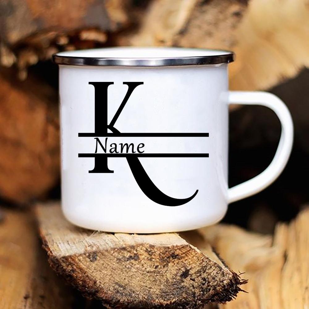 Personalisierte Tasse Initial mit Name Tasse Benutzerdefinierte Tee-Kaffee-Tassen Junggesellinnenabschied Team Trauzeuge Tassen Hochzeitsgeschenke für Trauzeugen