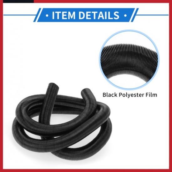 Car Heater Duct Pipe 25mm ID 300cm Max L Aluminum Foil 1 Pc Black New
