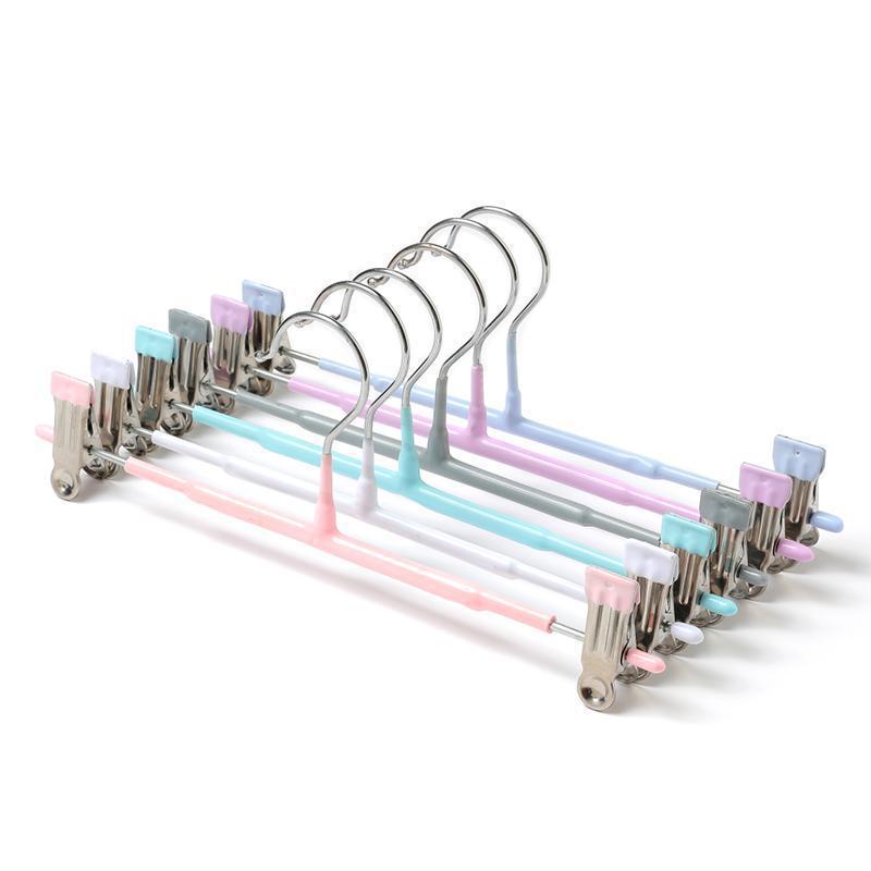 Thickened Anti-slip Trouser Rack Anti-slip and Traceless Trouser Clips Multi-functional Extendable Skirt Clip Rack with Clips
