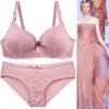 Sexy Luxurious High-end Western-style Lingerie Set Featuring A Fashionable Push-up Lace Bra and Skin-friendly Breathable Panties