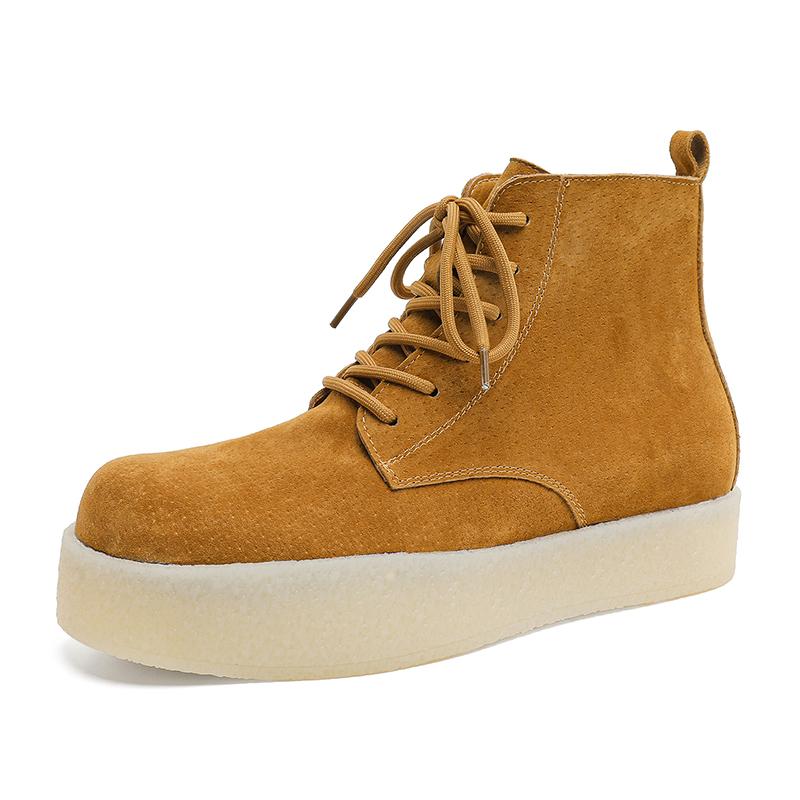 Fashion Autumn and winter men's shoes Fashion Designer Trendy Quality Style 38-46 Youth height increasing thick soled shoes high-top