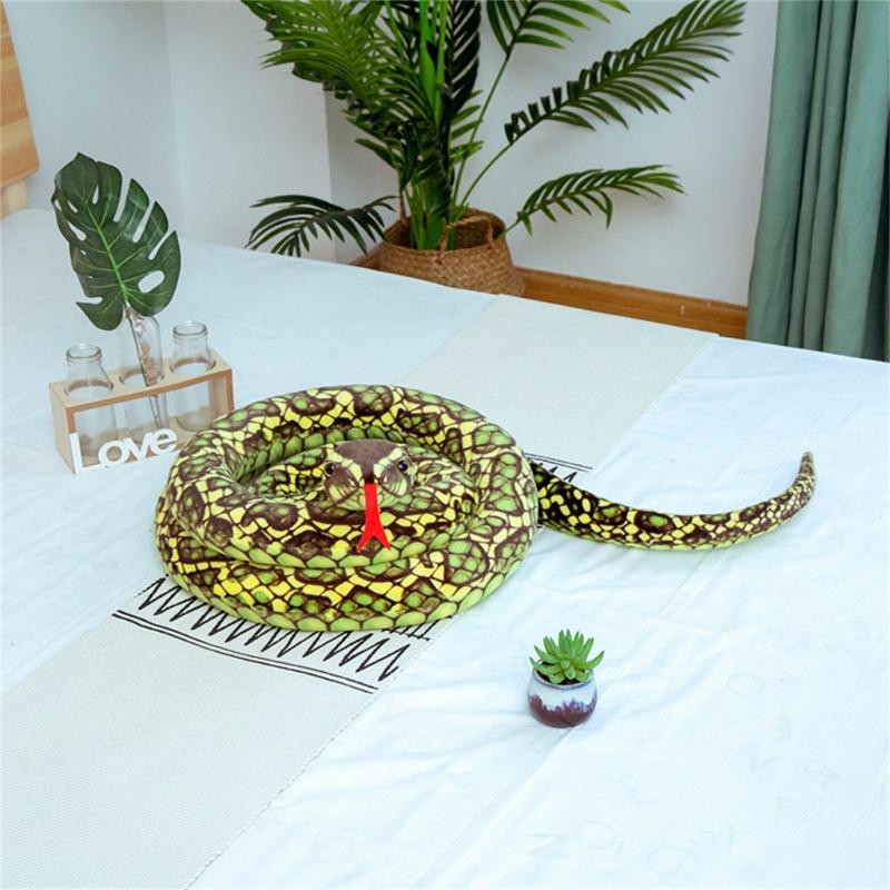 Oversized Snake Prank Toy Stuffed Animals Toy for Adult Halloween Stuffed Snake Figure Toy Prank for Kids