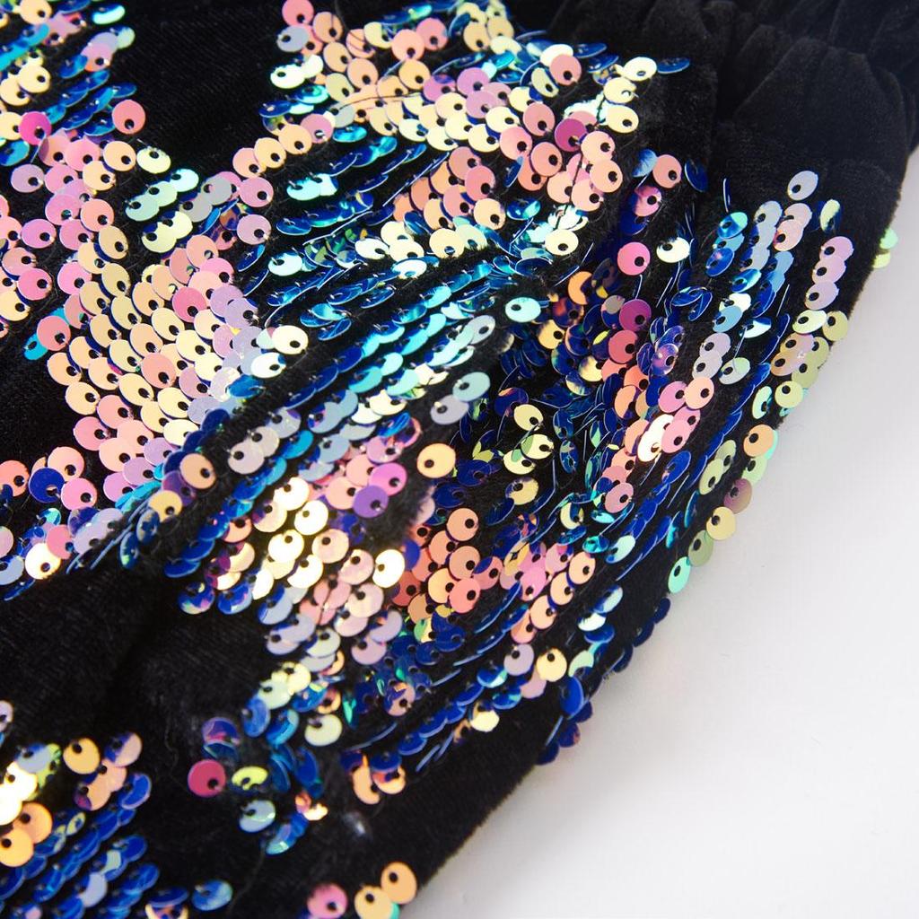 PYJTRL Pantaloni de Bărbați Modă Negru Conversie Două Culori Paiete Strălucitoare Pantaloni Talie Extensibilă