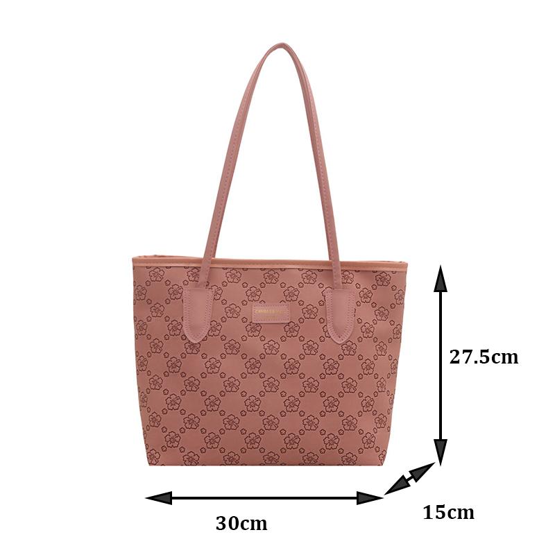 New Fashionable Large-Capacity Women's Tote Bag Shoulder Bag Simple and Versatile Commute Handbag KTB