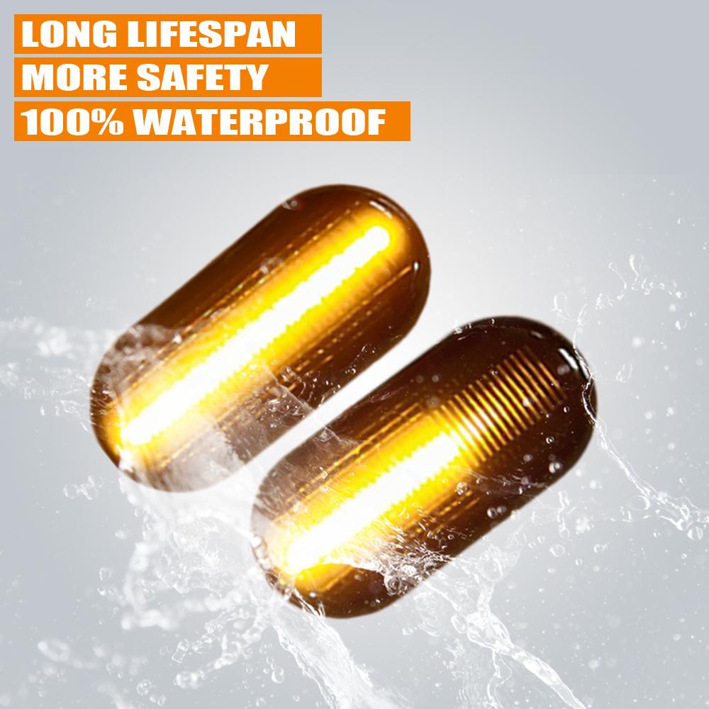 Sequential Turn Signal Side Marker Indicator Blinker LED Dynamic Light For Renault Clio1 2 Espace Kangoo Laguna Master