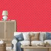 Wallpaper Dots red and coral, red background 50x1000