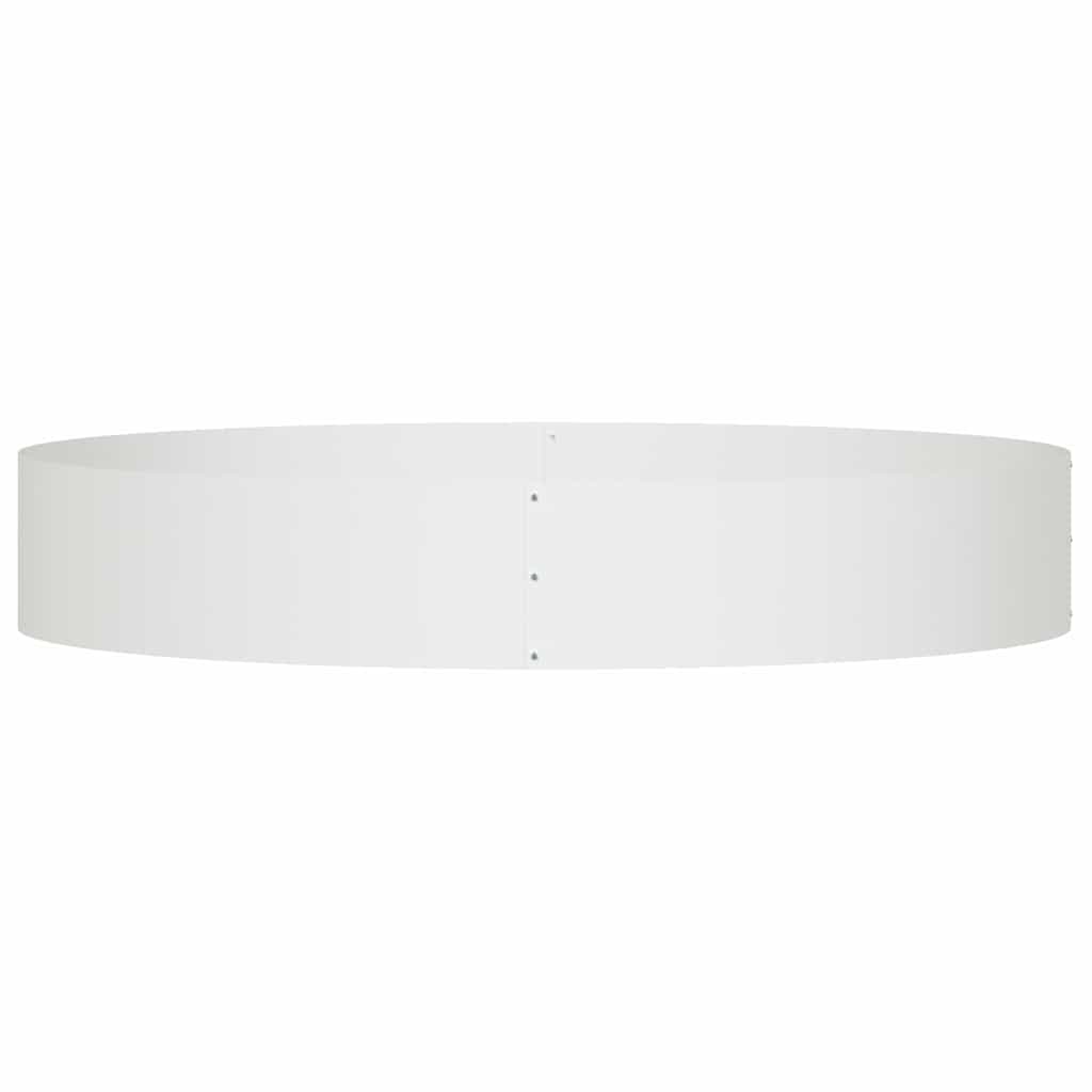 Plant Ring White 120 X 120 X 20 Cm Cold Rolled Steel