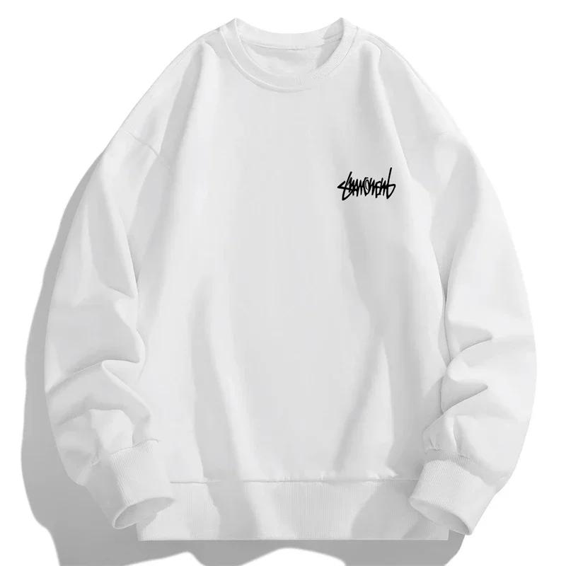 Pullover Autunnali a Maniche Lunghe alla Moda Comodi Caldi Creatività Icona Minimalista Stampa Casual Sportivi Versatili Larghi Pullover
