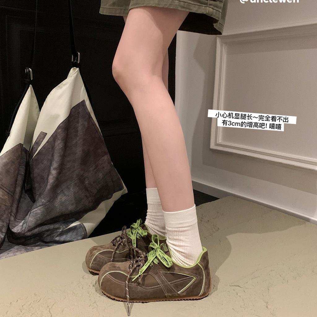 [Uncle Shoes] 2025 German Training Shoes Forrest Gump Shoes Women's Light Casual Sports Shoes Autumn Ins New Women's Beauty **