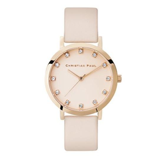 

[Christian Paul] Christian Paul Watch 35mm Bondi Luxe Special Edition Women s Genuine Leather Pink Pink Gold SWL-04 [Item]