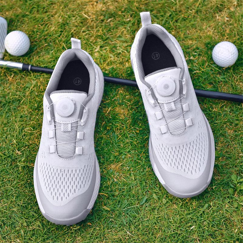Golf shoes non-slip and wear-resistant sole breathable trend casual sports shoes men's automatic rotating buttons men's shoes