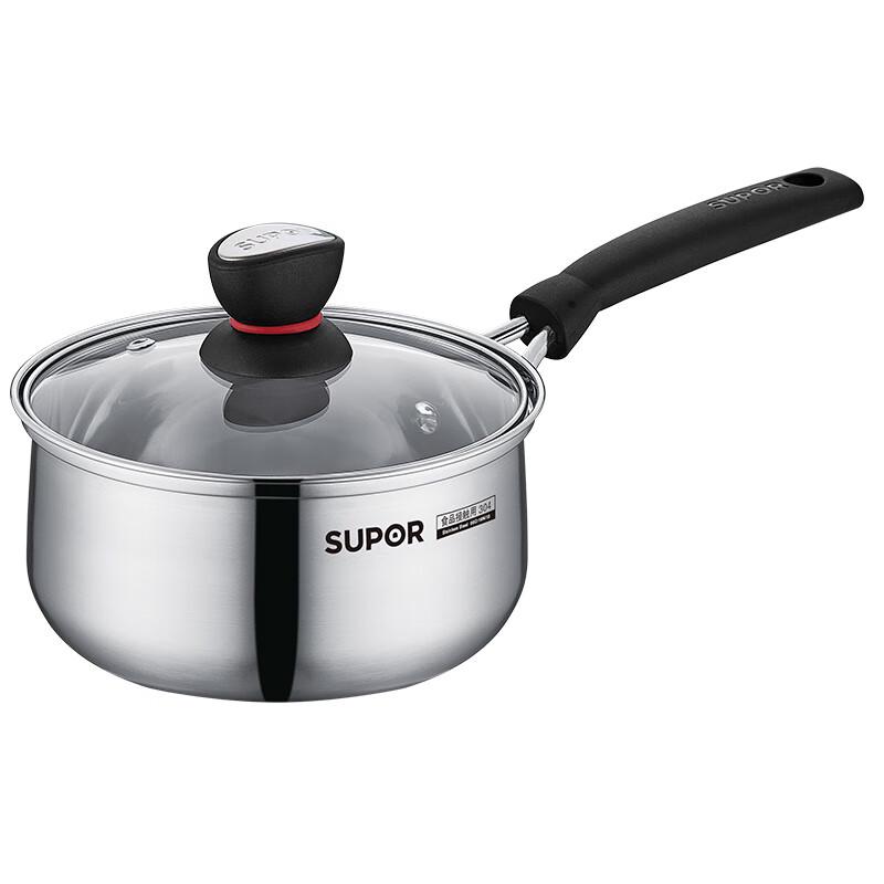 SUPOR 18cm Small Red Circle 304 Stainless Steel Soup Pot