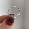 Silver Color Irregular Bumpy Ring Female Opening Adjustable Index Finger Rings for Women Fashion Jewelry Accessories Anillos