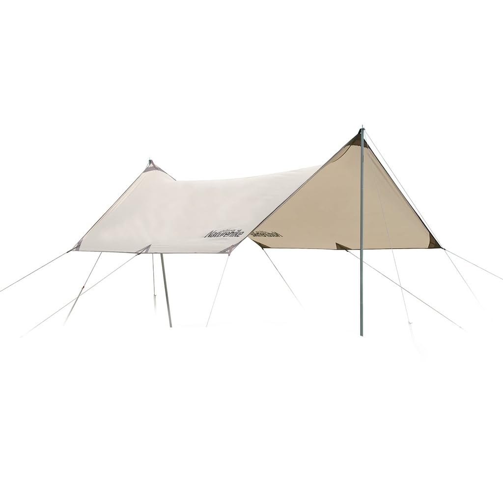 

Naturehike Waterproof Tarp with UV Protection, Ultralight, Portable, and Multifunctional for Outdoor Camping (3 x 4.38m, Hexagonal)