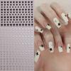 Sliver Stars naklejki na paznokcie 3D brązujący laser biały krzyż Starlight Glossychic Y2k stylowe samoprzylepne dekoracje do Manicure SO-167