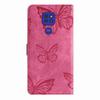For Motorola Series.Moto E13 E20 G05 G54 Edge 40 Edge 50 Edge 60...Faux Leather Wallet Case with Butterfly Design,Card Slots & Shockproof Protection