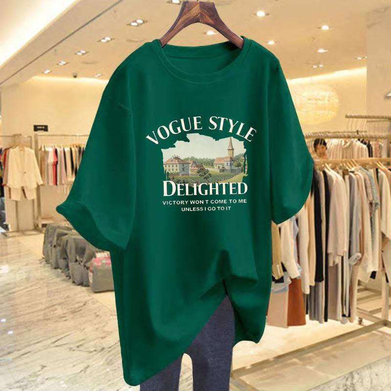New cotton short-sleeved t-shirt women's summer 2025 new unique chic shirt slim-fitting and thin half-sleeved top trendy