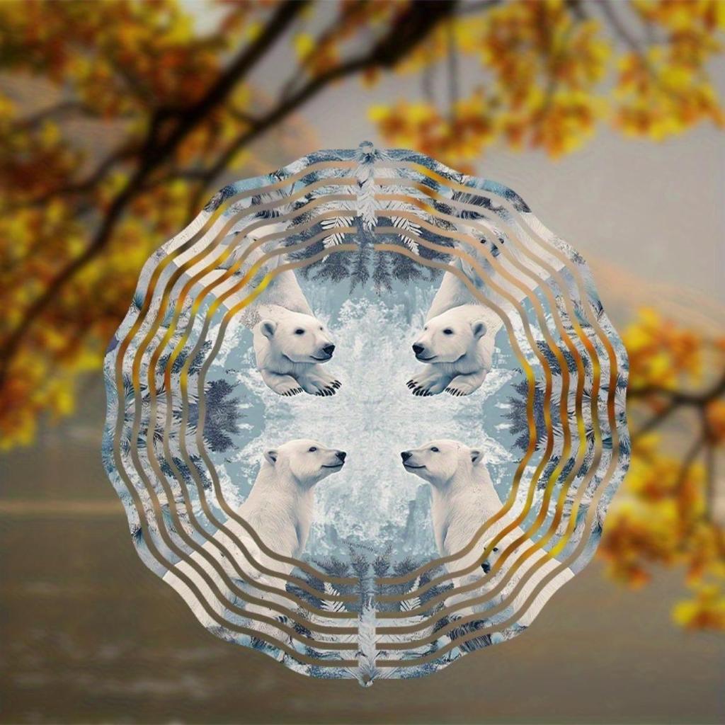 10 Zoll Hängendes Windspiel mit 360-Grad-Haken Stilvolles Glockendesign für Rasen-Gartendekoration Kreatives Geschenk für Frühling und Sommer