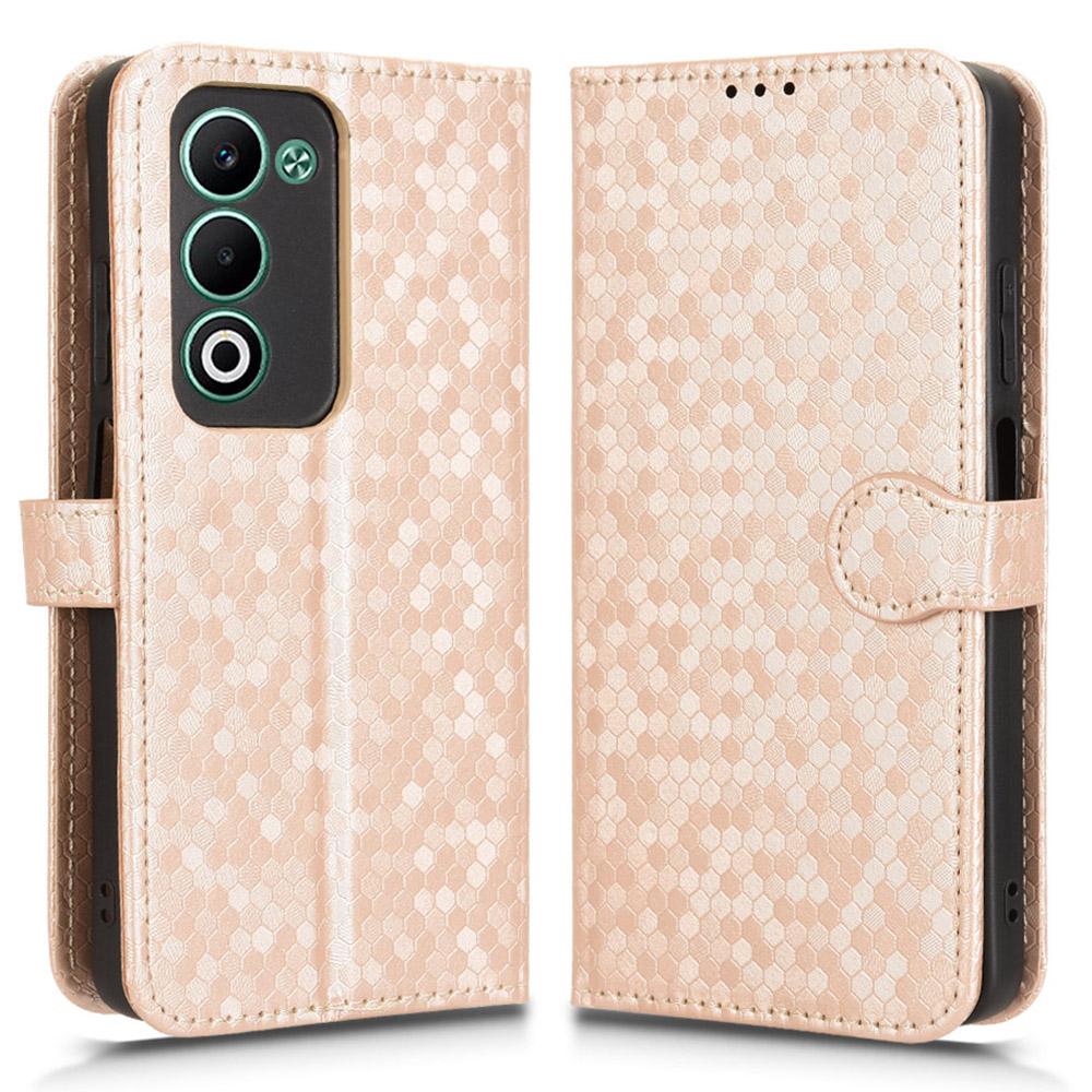 

Чехол-кошелек для Oppo A5 5G CPH2735/A5 4G CPH2727 с точечным тиснением, из искусственной кожи, чехол для телефона с ремешком на запястье Rose Gold