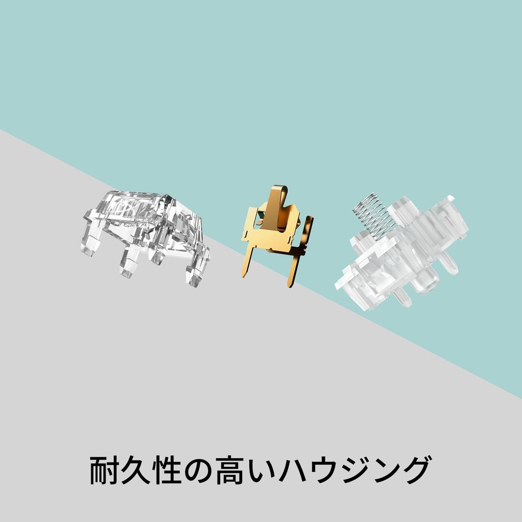 HyperX Mechanical Keyboard Switches, Linear Red, 5-Pin, 1.8mm Actuation Point, 4mm Stroke, 40g Force, Pre-Lubricated, 2-Year Manufacturer's Warranty