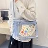 Japanese Two-Dimension Bag Kawaii Kawaii Shoulder Bag Transparent Shoulder Bag Organized Itabag For Anime Events Conventions