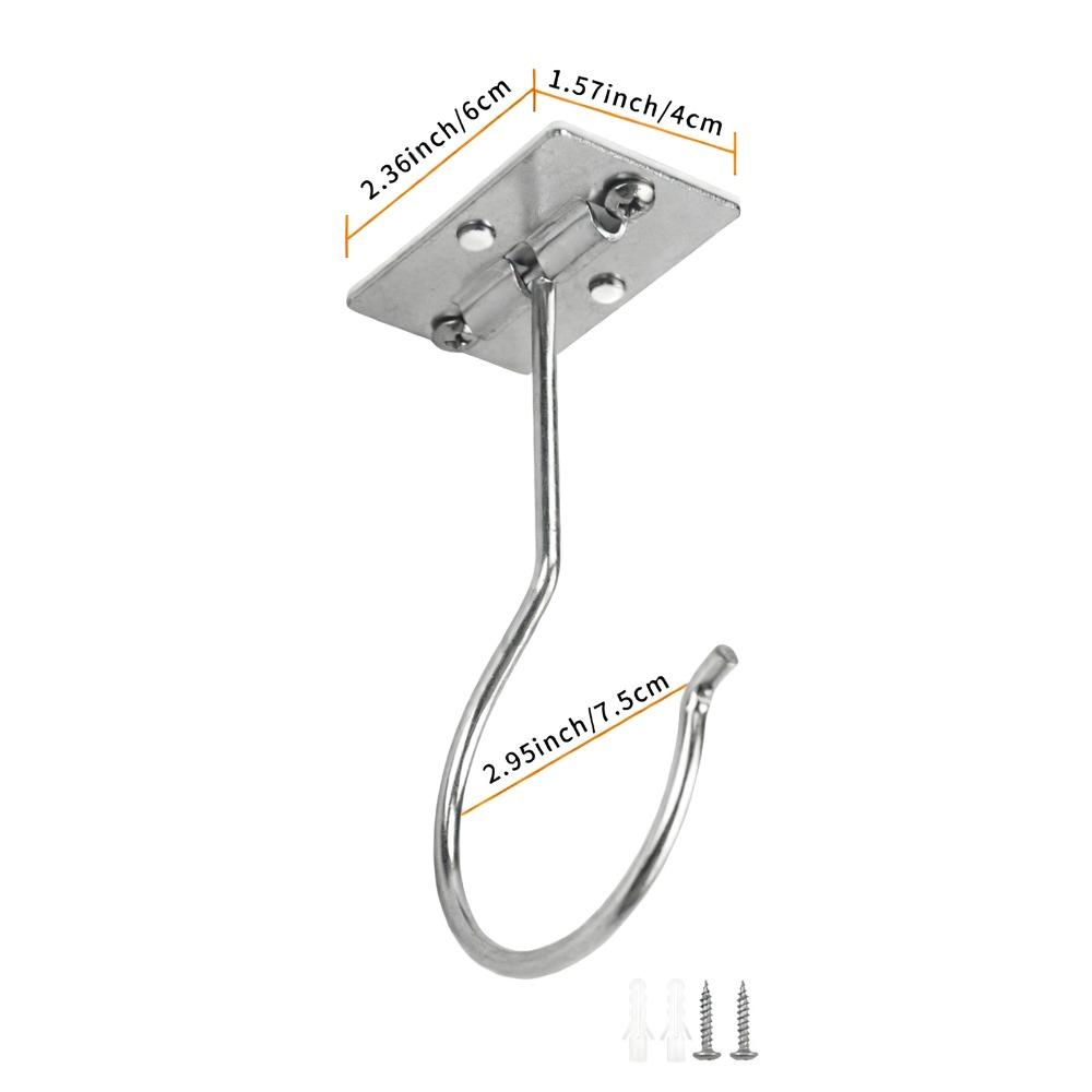 New Metal Banana Hooks Foldable Black Silver Under Cabinet Holder Self-Adhesive Space Saving Grape Hanging Holder Kitchen Use