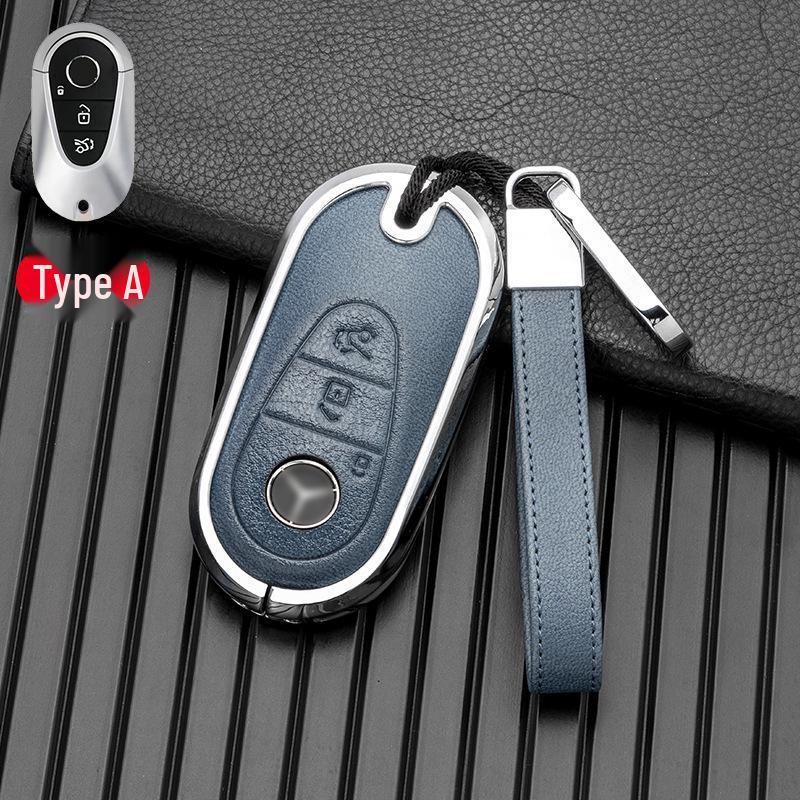 Metall Vollabdeckung Schlüsselhülle für Mercedes-Benz C-Klasse '22 & Maybach S-Klasse '21-'22 EQS AMG