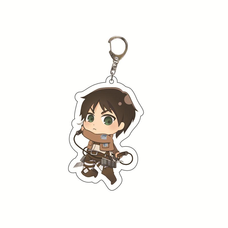 Attack on Titan Key Ring Acrylic Key Ring Custom Logo Print Creative Backpack Accessory Stock Available High Quality