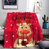 Cartoon Cute Santa Claus Christmas Blankets Snowman Reindeer Sofa Nap Blanket Tree Gifts Soft Throw Blanket Living Room