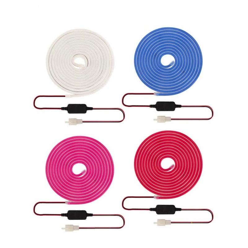 4 Colors Car Front Trunk Frunk LED Surround Light Strip Modified Lighting for Tesla Model 3 Y + Flexible Front Trunk