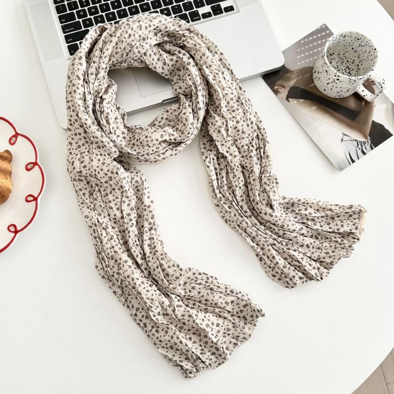 

Шарф атмосфера новый универсальный литературный темперамент цветочный шелковый шарф головной платок шаль двойного назначения