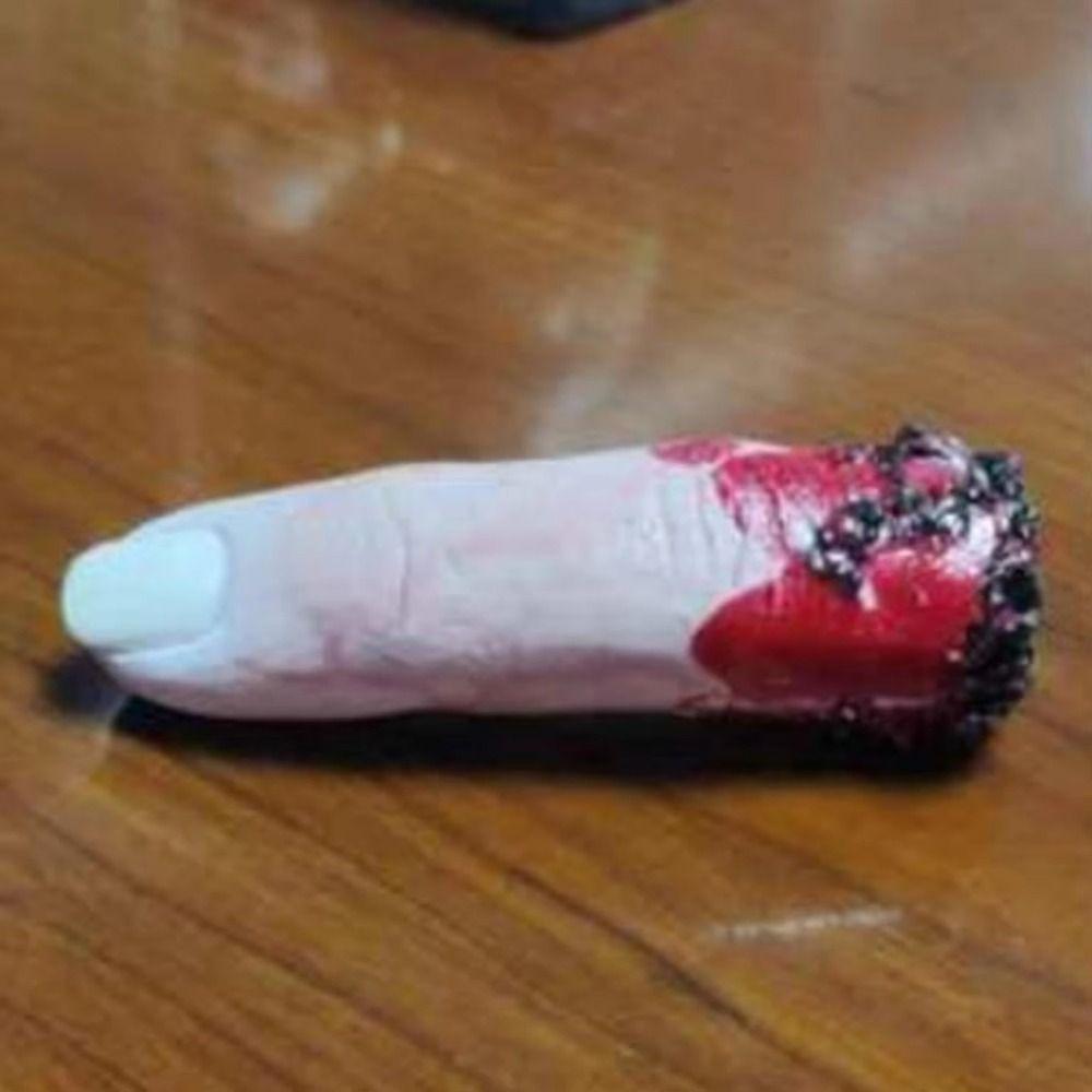 Realistic Design Bloody Finger Prop Artificial Fake Finger Horror Decor  Halloween Decoration