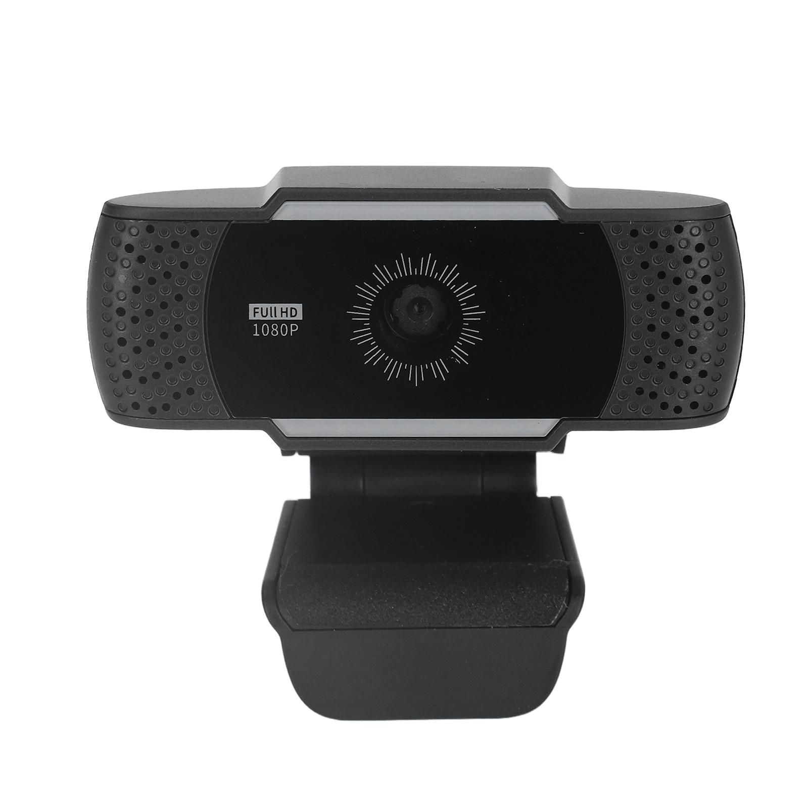

Computer Camera Microphone Automatic Noise Reduction Full HD 1080P USB Stereo Webcam with Rotatable