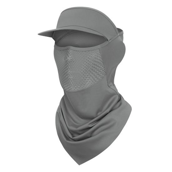 Face Guard Neck Gaiter Hat Breathable Windproof UV Protection Men Women Multi-Purpose Summer Outdoor Ice Silk Visor