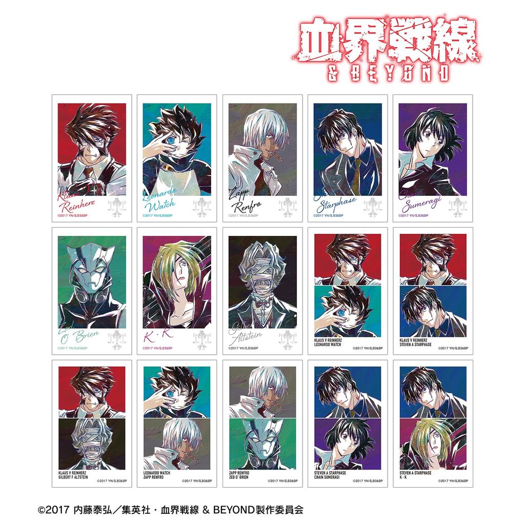 TV Anime Blockade Battlefront Trading Ani Art 4 Instant Camera Style Illustration Cards Box "Blood & Beyond" Vol. 15-Piece