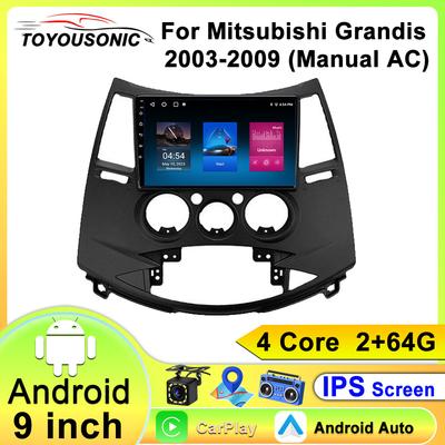 For Mitsubishi Grandis 2003-2009 (Manual AC) Navigation GPS Android Car Radio Multimedia Player Stereo wifi+4G Carplay Auto Video