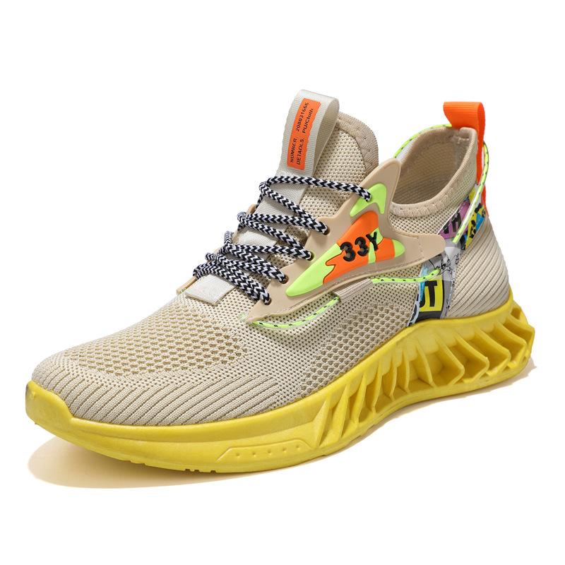 

Новая зимняя мужская спортивная обувь, обувь из летящей сетки, дышащая обувь, повседневный спорт 44