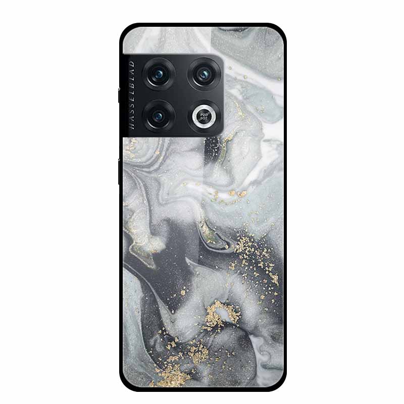 For OnePlus 10 Pro Case Marble Tempered Glass Back Cover Hard Case For OnePlus 10 Pro Shockproof Fundas NE2210 Protective Coque