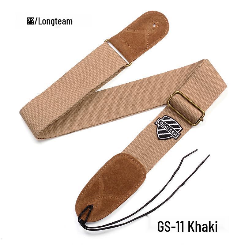 Retro Cotton Guitar Strap - Electric, Bass & Acoustic Shoulder Strap хаки