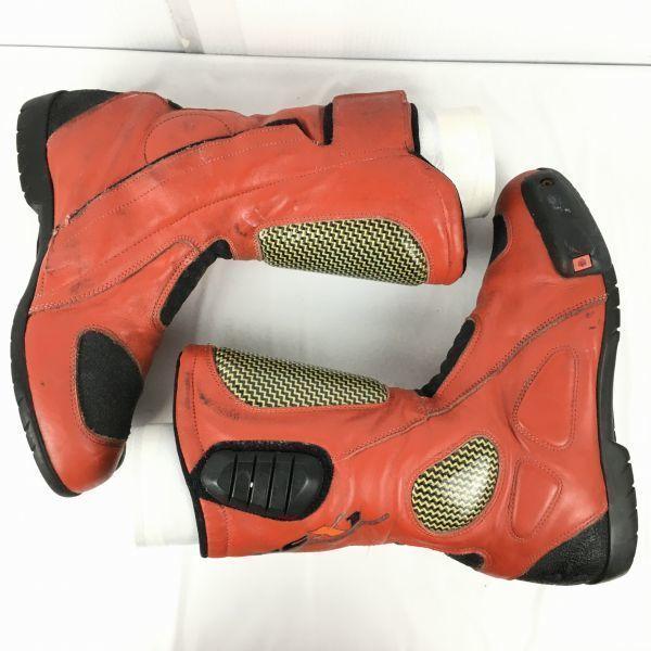 PSX PRO SPORTS RACING Leder Rennstiefel Motorradstiefel Größe 42 (Ca.. 26,0 26,5 cm) mit Schutz(GEBRAUCHT)